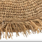 Coussin carré grand modèle en raphia