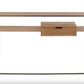 Console en bois naturel et métal noir