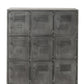 Armoire en métal 9 Portes Argent / Noir