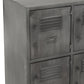 Armoire en métal 9 Portes Argent / Noir