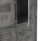 Armoire en métal 9 Portes Argent / Noir