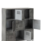 Armoire en métal 9 Portes Argent / Noir