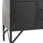 Armoire en métal 9 Portes Argent / Noir