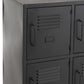 Armoire en métal 9 Portes Argent / Noir