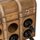 Valise Bouteille de Vin en bois beige