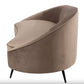 Sofa en velours & pieds en métal (3 Coloris)