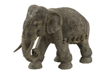 Charger l&#39;image dans la galerie, Eléphant Indien Sculpté en résine grise
