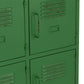 Armoire en métal 9 Portes Vert / Rouge