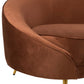 Sofa en velours & pieds en métal (3 Coloris)