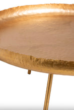 Charger l&#39;image dans la galerie, Table Basse Ronde en métal doré
