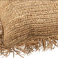 Coussin carré grand modèle en raphia
