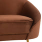 Sofa en velours & pieds en métal (3 Coloris)