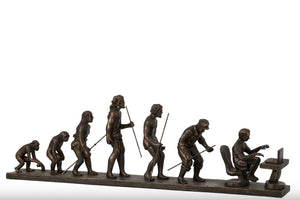 Sculpture Evolution de l’Homme en résine