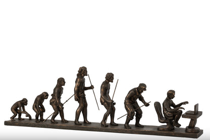 Sculpture Evolution de l’Homme en résine