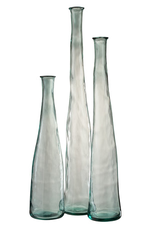 Vase en verre bleuté (3 Formats)