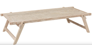 Table Basse Lit de Camp blanchi