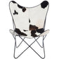 Fauteuil papillon Butterfly en peau de vache