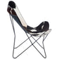 Fauteuil papillon Butterfly en peau de vache