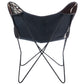Fauteuil papillon Butterfly en peau de vache