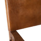 Chaise de régisseur pliable en bois et  cuir