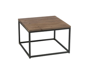 Table Basse Carré bois & métal