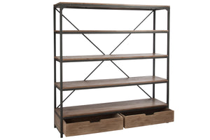Etagère en bois et métal