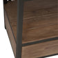 Etagère en bois et métal