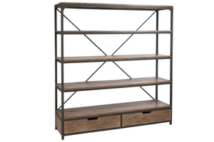 Etagère en bois et métal