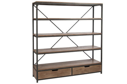 Etagère en bois et métal