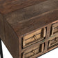 Console 8 Tiroirs en bois recyclé