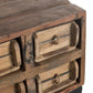 Console 8 Tiroirs en bois recyclé