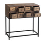 Console 8 Tiroirs en bois recyclé