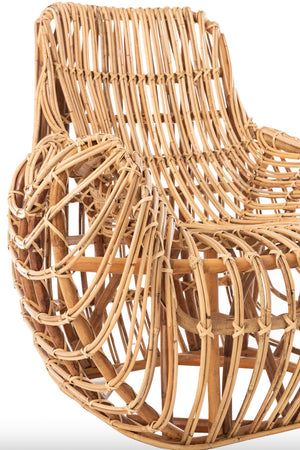 Fauteuil en rotin naturel