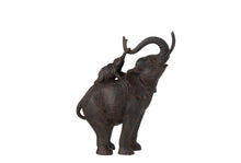 Charger l&#39;image dans la galerie, Eléphants en résine marron (3 Formats)
