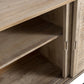 Buffet 3 Portes Coulissantes en rotin tissé & bois de manguier