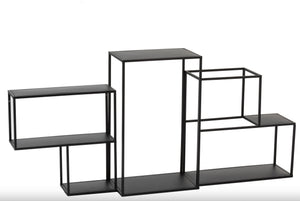 Étagère modulable à suspendre en métal noir