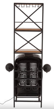 Charger l&#39;image dans la galerie, Bar Tracteur Lumineux en bois naturel &amp; métal noir
