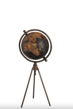 Charger l&#39;image dans la galerie, Globe Trépied en métal noir (2 Formats)
