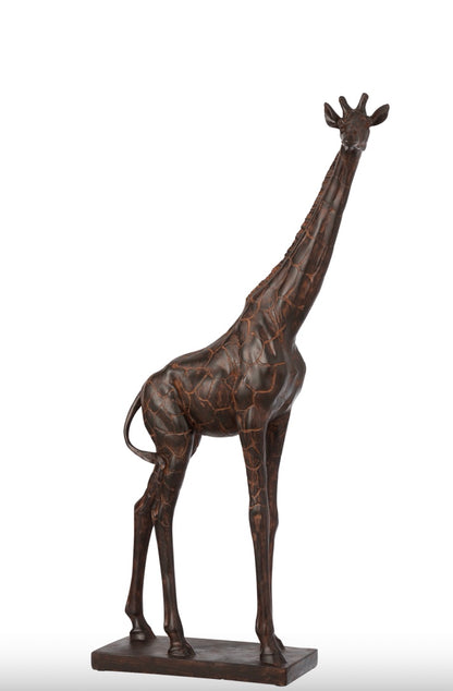 Girafe en résine marron (2 Formats)