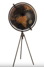 Charger l&#39;image dans la galerie, Globe Trépied en métal noir (2 Formats)
