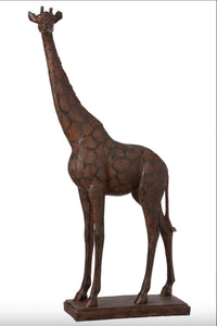 Girafe en résine marron (2 Formats)