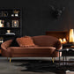 Sofa en velours & pieds en métal (3 Coloris)