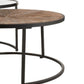 Set 2 Tables Gigognes Rondes métal & bois
