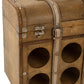 Valise Bouteille de Vin en bois beige