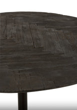 Charger l&#39;image dans la galerie, Table Ronde en bois flotté noir
