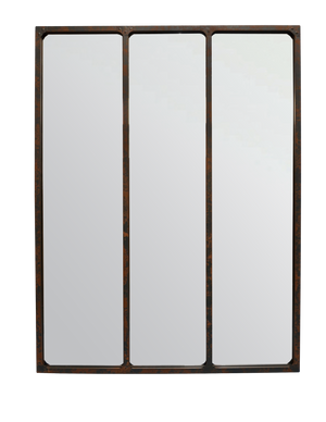 Miroir verrière à rivets