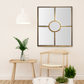 Miroir Fenêtre doré