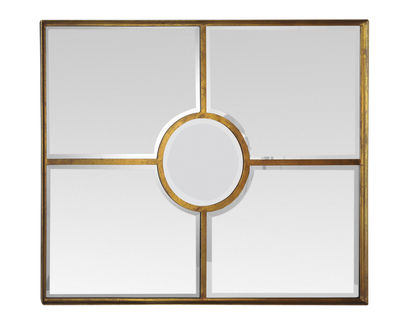 Miroir Fenêtre doré