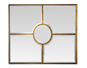 Miroir Fenêtre doré