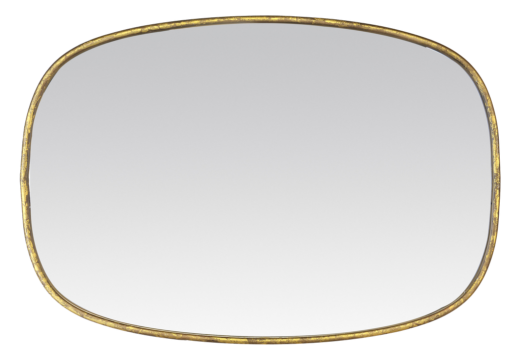 Miroir Organique Rectangle doré